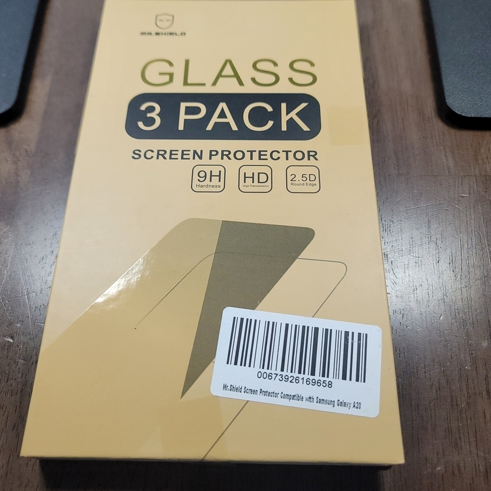 Mr. Shield Glass Screen Protector 3 Pack Samsung Galaxy A20 Brand New Sealed - Picture 2 of 4